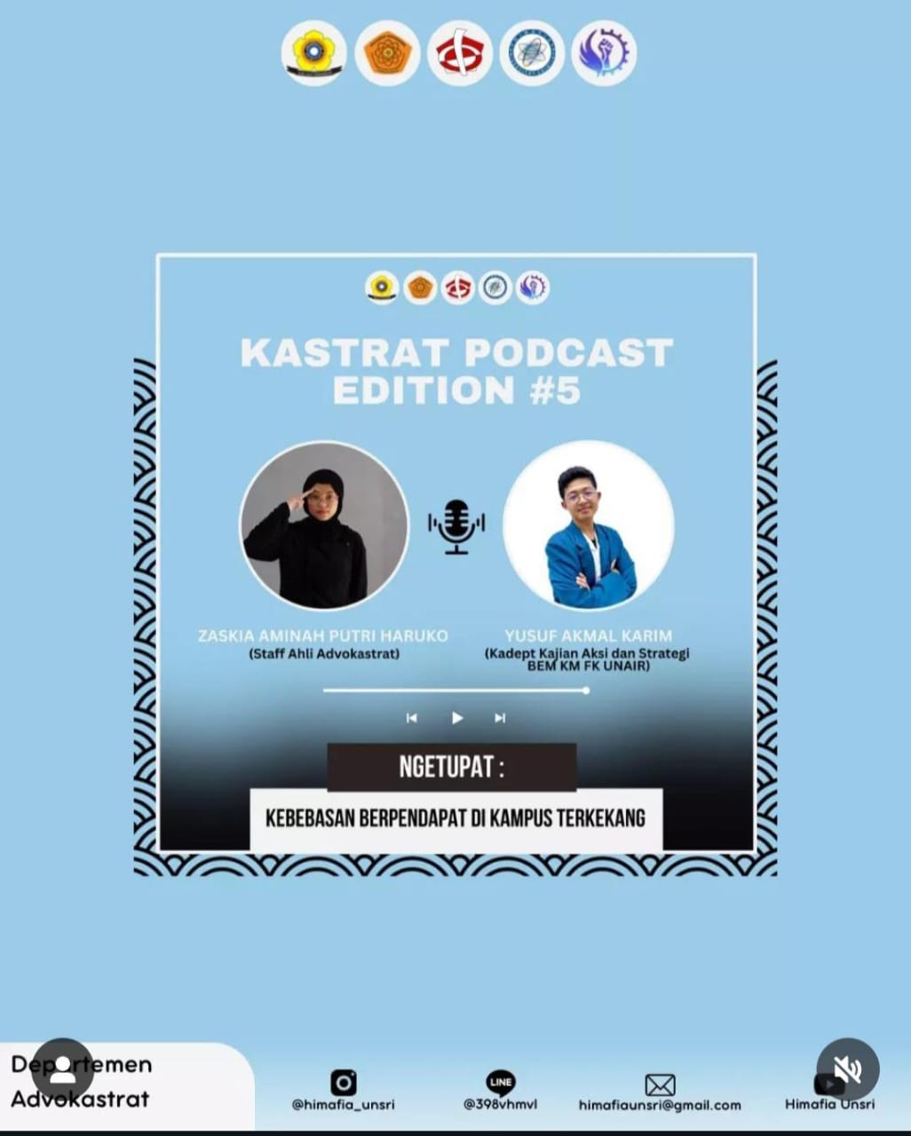 Kastrat Podcast Edition: Kebebasan Berpendapat di Kampus Terkekang